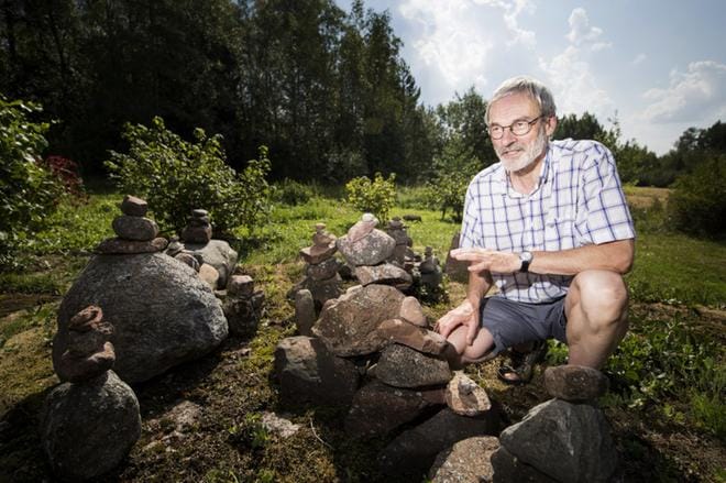 Mikael Hildén mökillään Eurajoella. KUVA: Joonas Salli