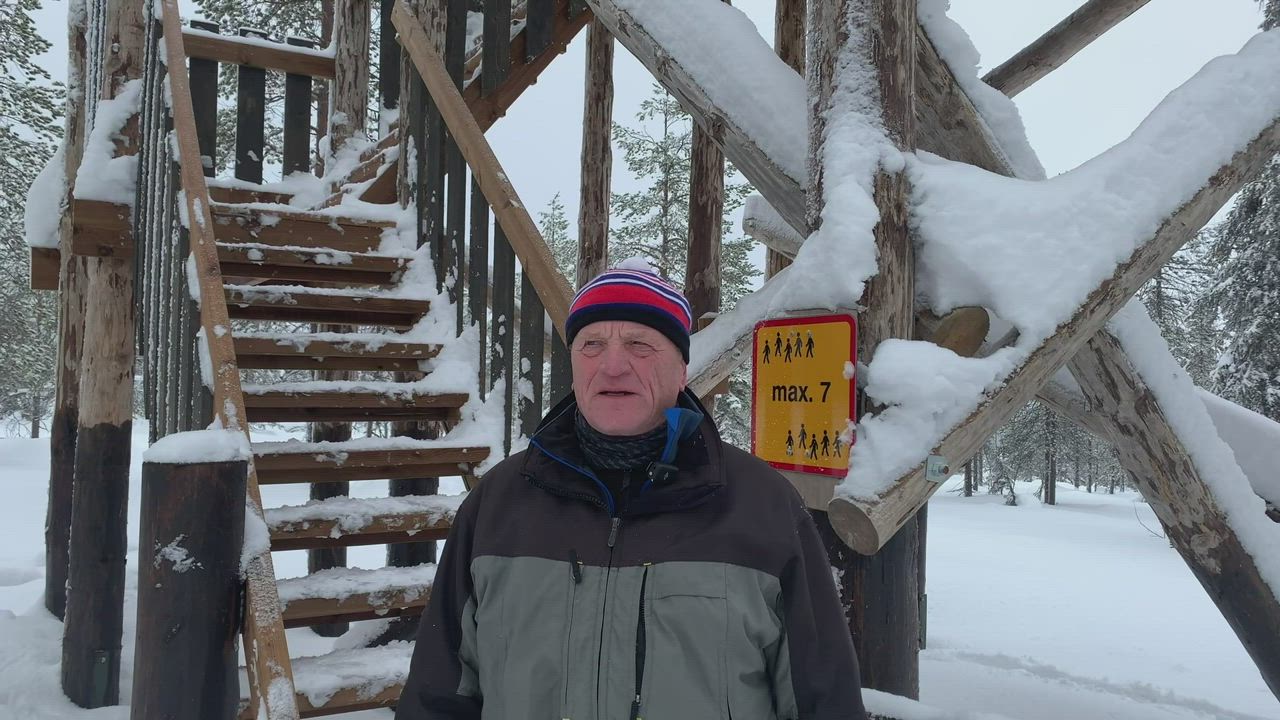 Juhani Määttä kertoo Vanttajavaaran päiväretkikohteesta