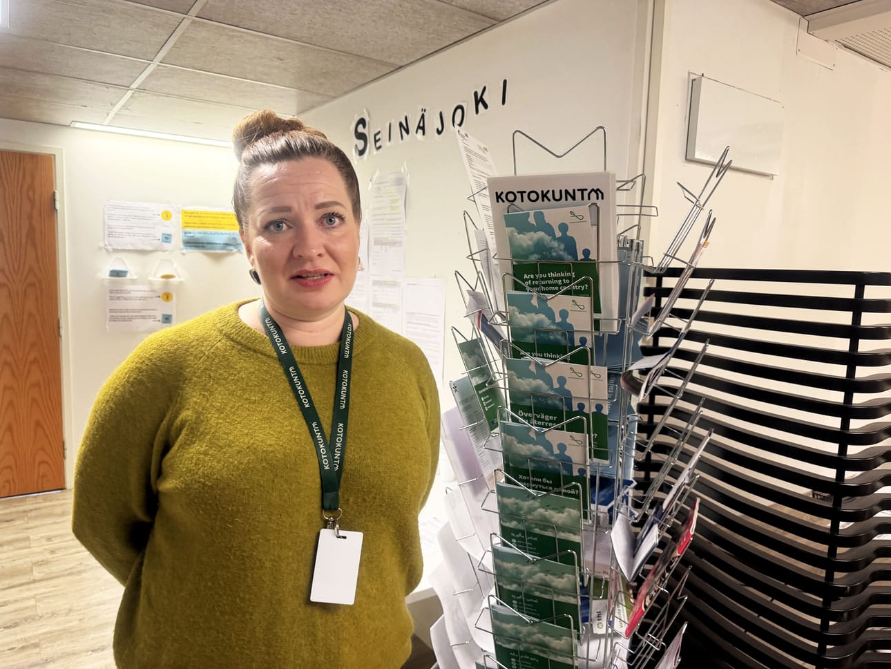Nina Lahtisen luotsaama Seinäjoen vastaanottokeskus sijaitsee Keskuskadulla. Toiminta ei juuri näy ulospäin, sillä majoitustilat sijaitsevat Seinäjoella ja sen lähikunnissa.
