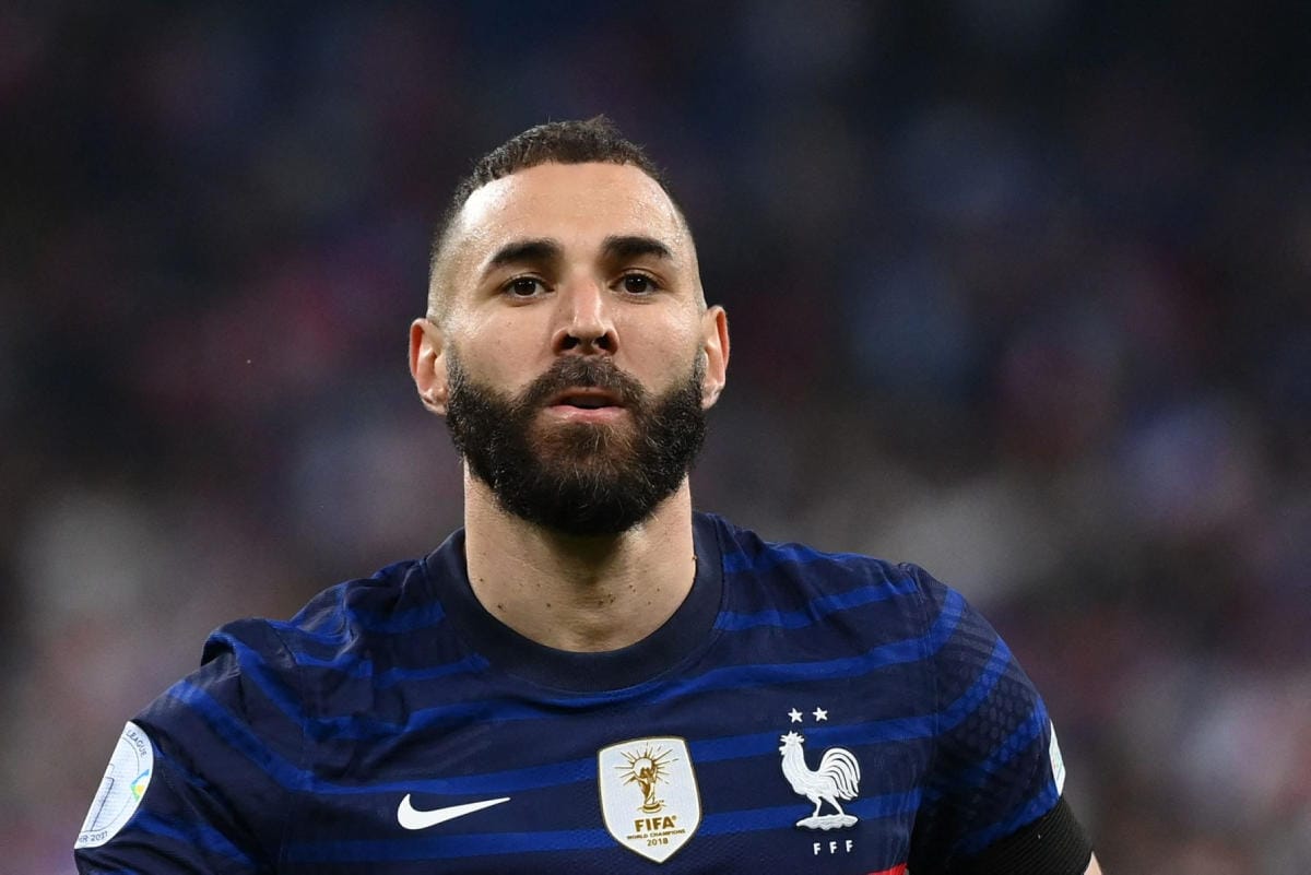 Karim Benzema on kiistänyt syyllistyneensä rikokseen. LEHTIKUVA / AFP