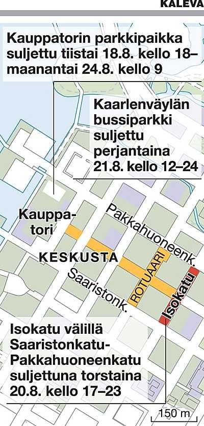 Korttelihaipakka sulkee Isokadun torstai-iltana.