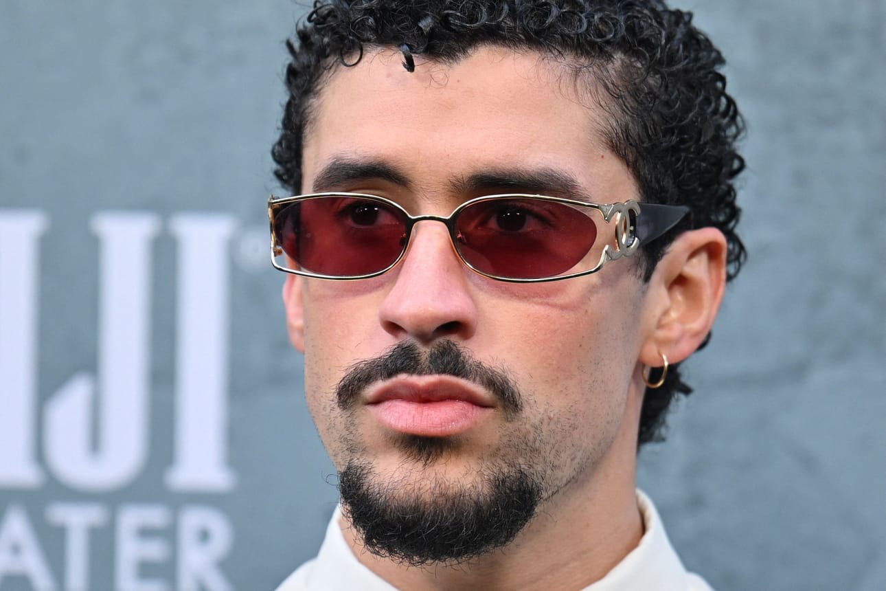 Grammy-palkittu rap-artisti Bad Bunny on latinalaisamerikkalaisen musiikin tämän hetken suurimpia tähtiä. LEHTIKUVA/AFP