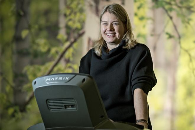 Budjettisaliketju Liikun perustaja, toimitusjohtaja Johanna Riihijärvi sanoo, että liikunta-alalla riittää tilaa uusille yrittäjille. Kasvua lisää ihmisen halu pitää omasta terveydestä parempaa huolta. KUVA: Jukka-Pekka Moilanen