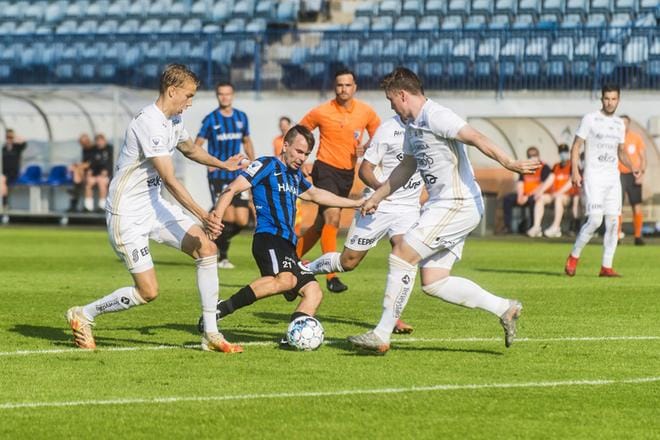SJK jäi nollille, mutta Inter onnistui kotikentällään kahdesti saamaan pallon SJK:n verkkoon. Kuva: Lennart Holmberg / Turun Sanomat