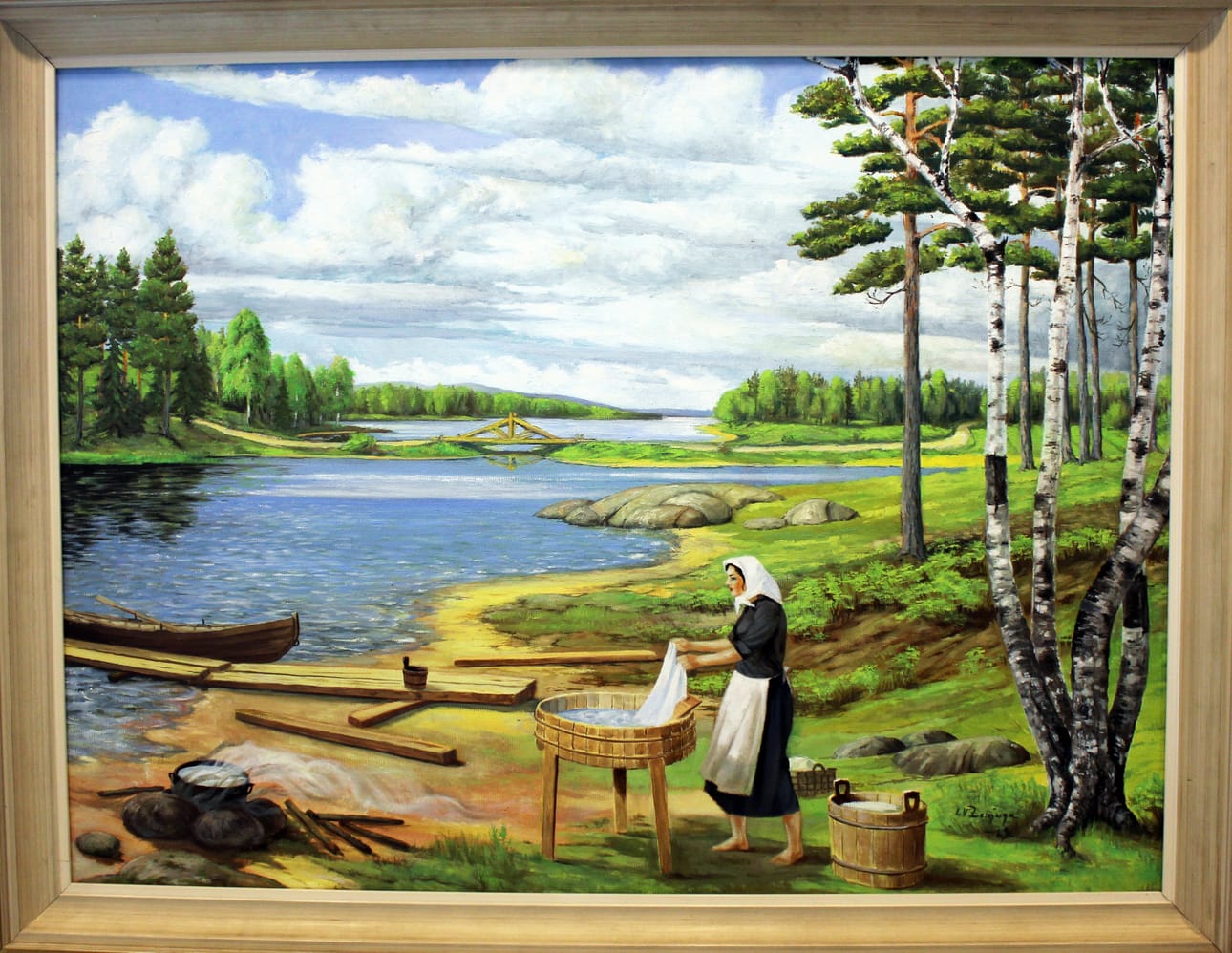Pyykkäri-teoksen omistavat Jaana Anttila-Kuni ja Jyri Kuni.
