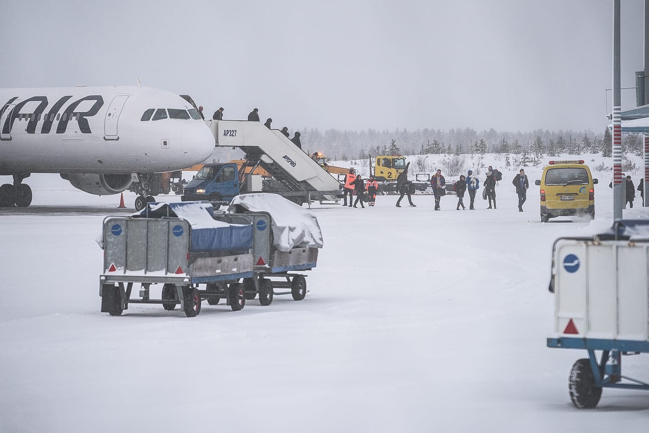 Finnair kasvattaa lentovuorojen määrää hiihtokaudella Kuusamoon.
