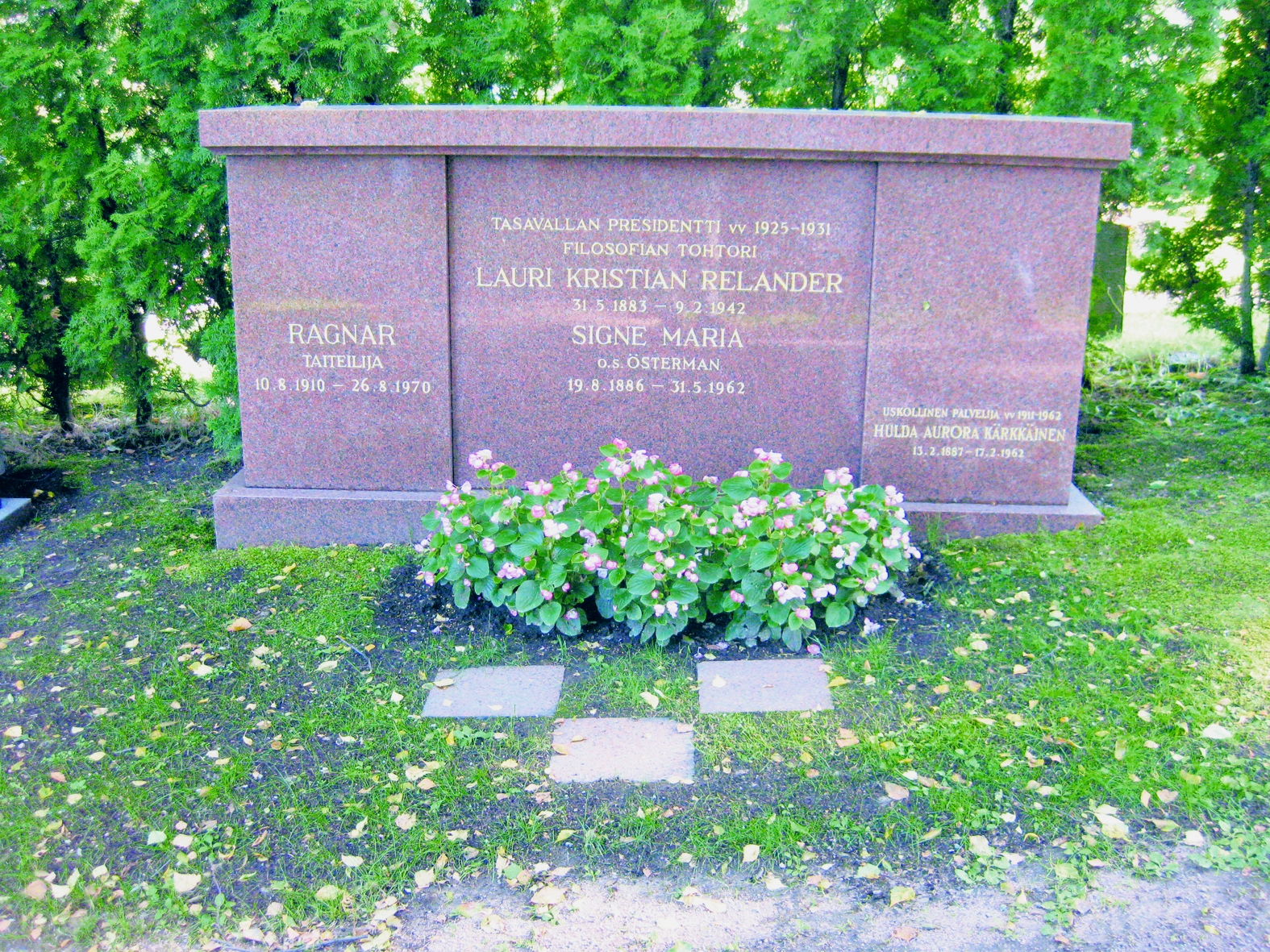 Lauri Kristian Relander (2. presidentti 1925-1931).