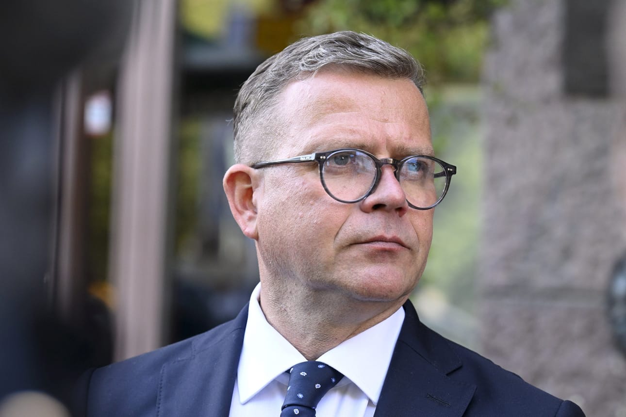 Kyseessä on Petteri Orpon (kok.) ensimmäinen vierailu Ruotsiin pääministerinä. LEHTIKUVA / Jussi Nukari