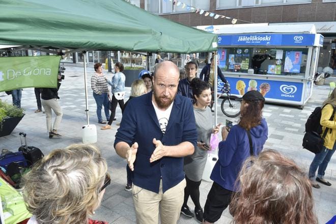 Puheenjohtaja Touko Aalto on joutunut selittämään puolueen heikkoa gallupmenestystä. KUVA: Kimmo Penttinen
