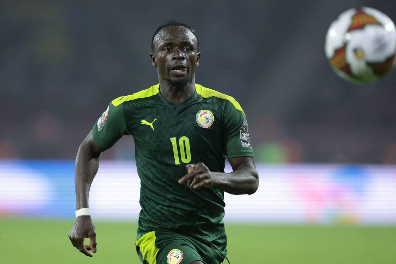 Sadio Mane nähdään Senegalin paidassa 20. marraskuuta alkavissa miesten jalkapallon MM-kisoissa. LEHTIKUVA/AFP