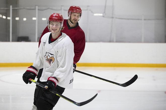 Olli Vanttaja ja Jonne Virtanen pelaavat tänäänkin Lukkoa vastaan, tällä kertaa Raumalla. KUVA: MINNA ANTILA