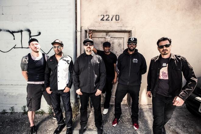 Prophets of Rage yhtye on koottu Rage Against The Machinen, Cypress Hillin ja Public Enemyn jäsenistä. Kuva promokuva