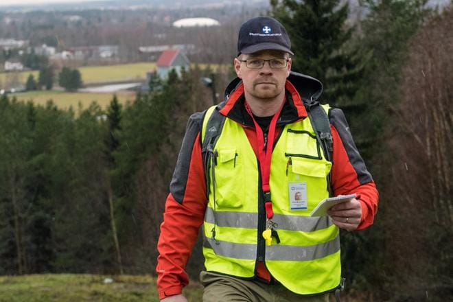 Tero Mustonen lähti Vapepan toimintaan mukaan toden teolla vuonna 2012, jolloin Kauhajoella koettiin suuret syystulvat. Sittemmin hän kouluttanut itseään ja on nykyään Vapepan valmiuskouluttaja. KUVA: JORMA HAVULA