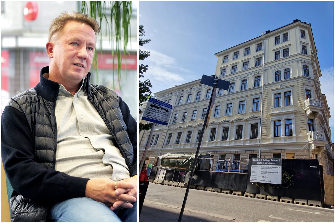 Yrjönkatu 2:n luksusasunto sijaitsee Helsingin Punavuoressa. Seinäjokelainen Raimo Sarajärvi oli yksi hankkeeseen sijoittaneista.