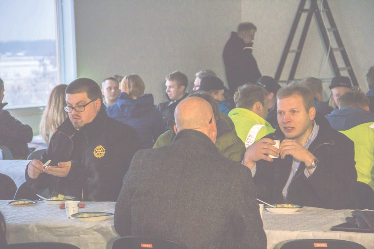 Volter Oy:n harjannostajaisia vietettiin Tupoksessa.