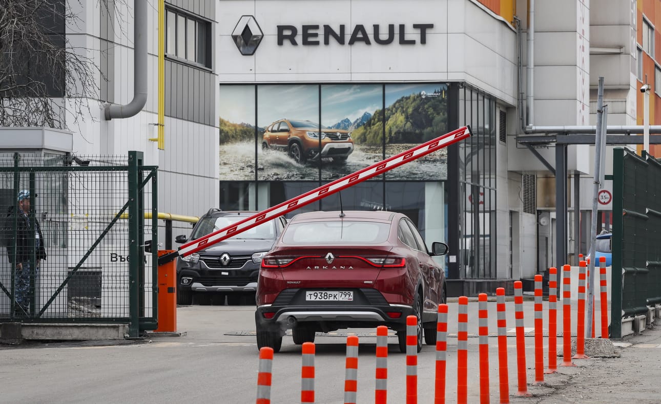 Ranskalaisen autojätti Renaultin tehdas Moskovassa.