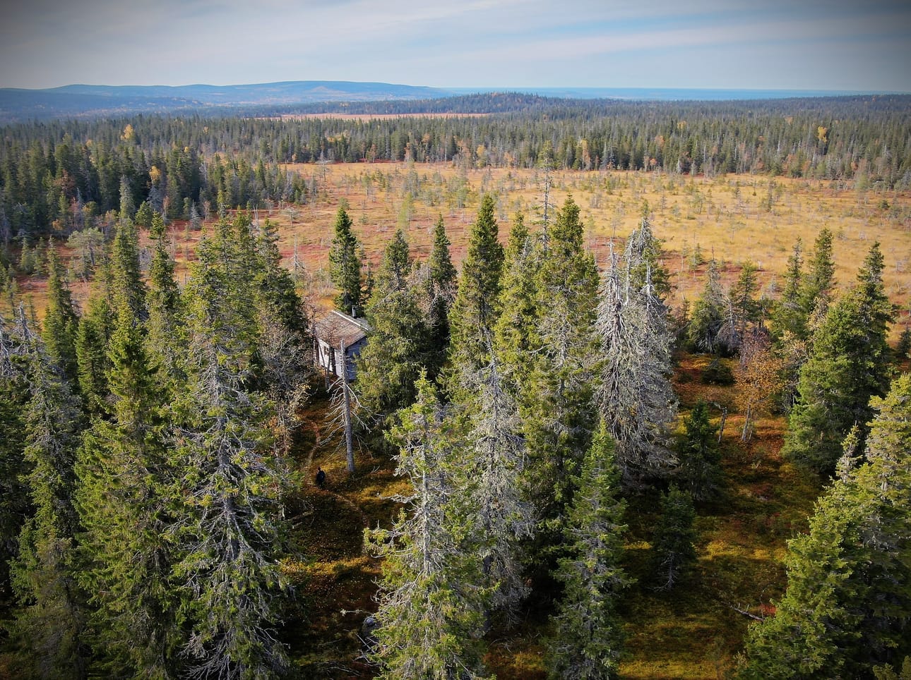 Kumpu-Raatevaaran laidalla oleva Raatetupa on Syötteen kansallispuiston syrjäisimpiä huollettuja taukopaikkoja.