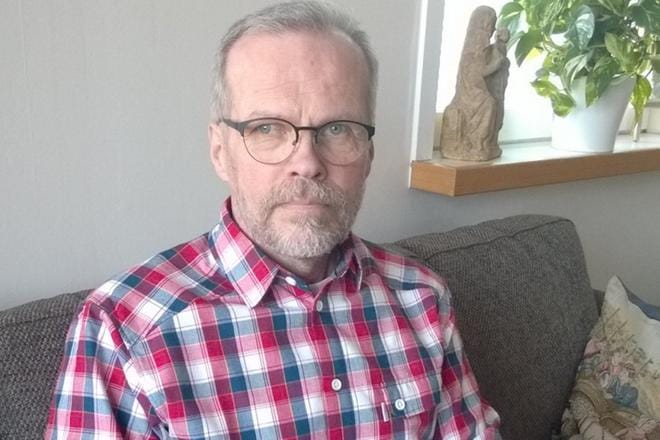 Ruotsinkielinen Olavi Kaleva asui ja työskenteli takavuosina Vaasassa 14 vuotta. Entinen Loviisan kaupunginjohtaja oli myös siellä tekemässä kuntaliitosselvitystä. KUVA: OLAVI KALEVAN KOTIARKISTO