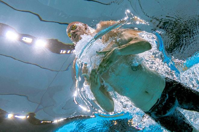 Porilainen Matti Mattsson ui 200 metrin rintauinnin finaalissa varhain torstaiaamuna Suomen aikaa. Ennen Mattssonia uinnin olympiafinaaleihin ovat suomalaisista 2000-luvulla yltäneet Jani Sievinen Sydneyssä 2000 ja Hanna-Maria Seppälä Pekingissä 2008. Kuva: Lehtikuva / AFP