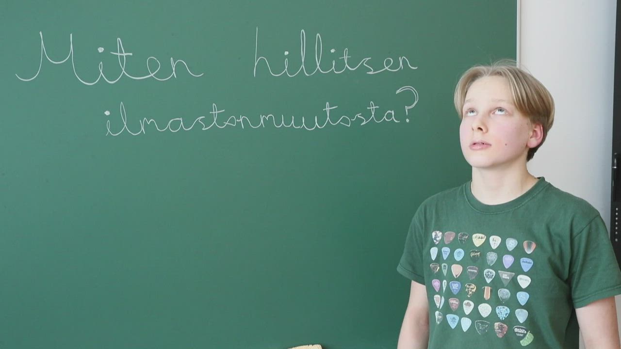 Oululaiset nuoret kertovat videolla, miten ilmastonmuutosta voi itse hillitä