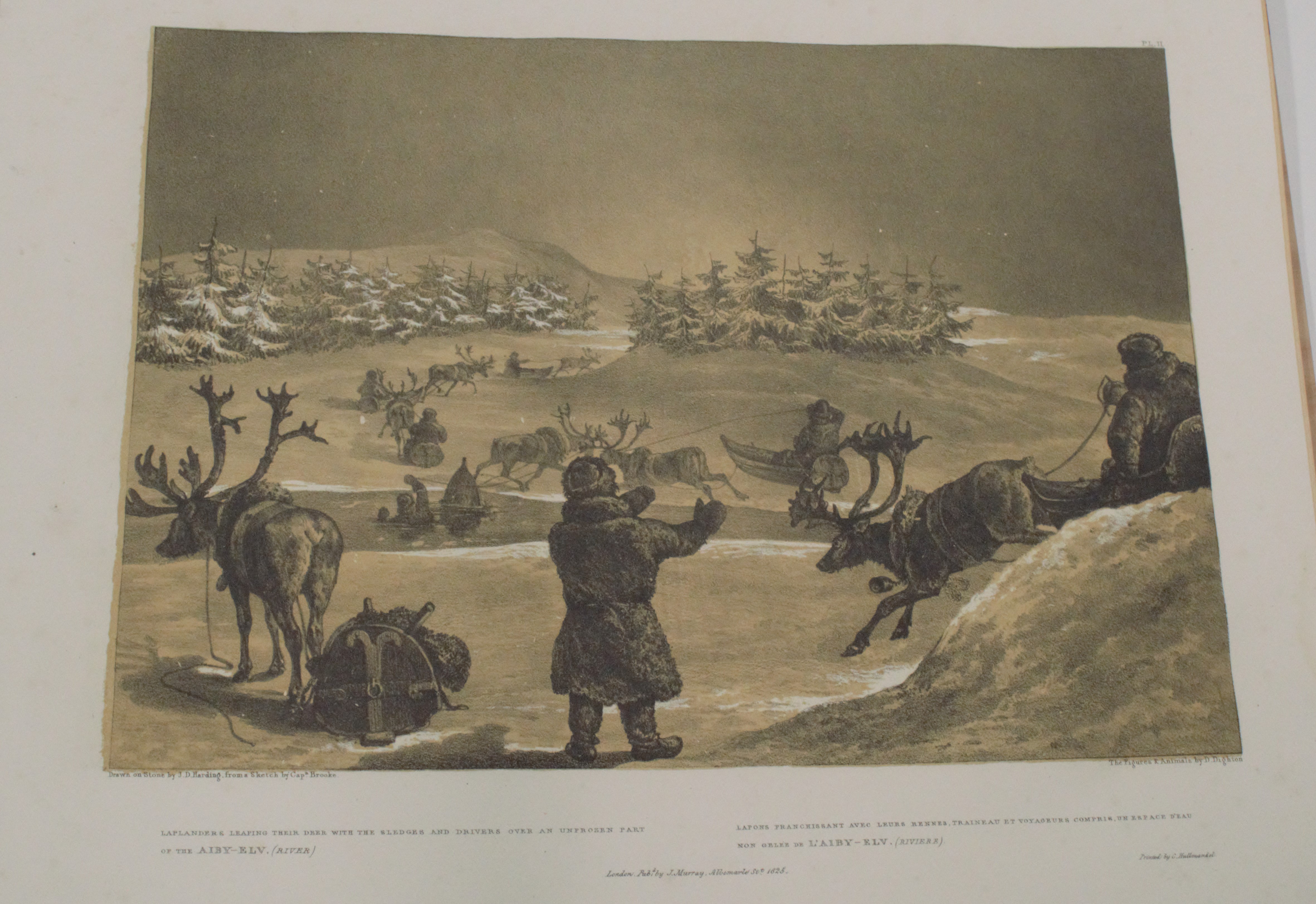 Kuvat teoksesta Arthur de Capell Brooke, Winter Sketches in Lapland, 1827.