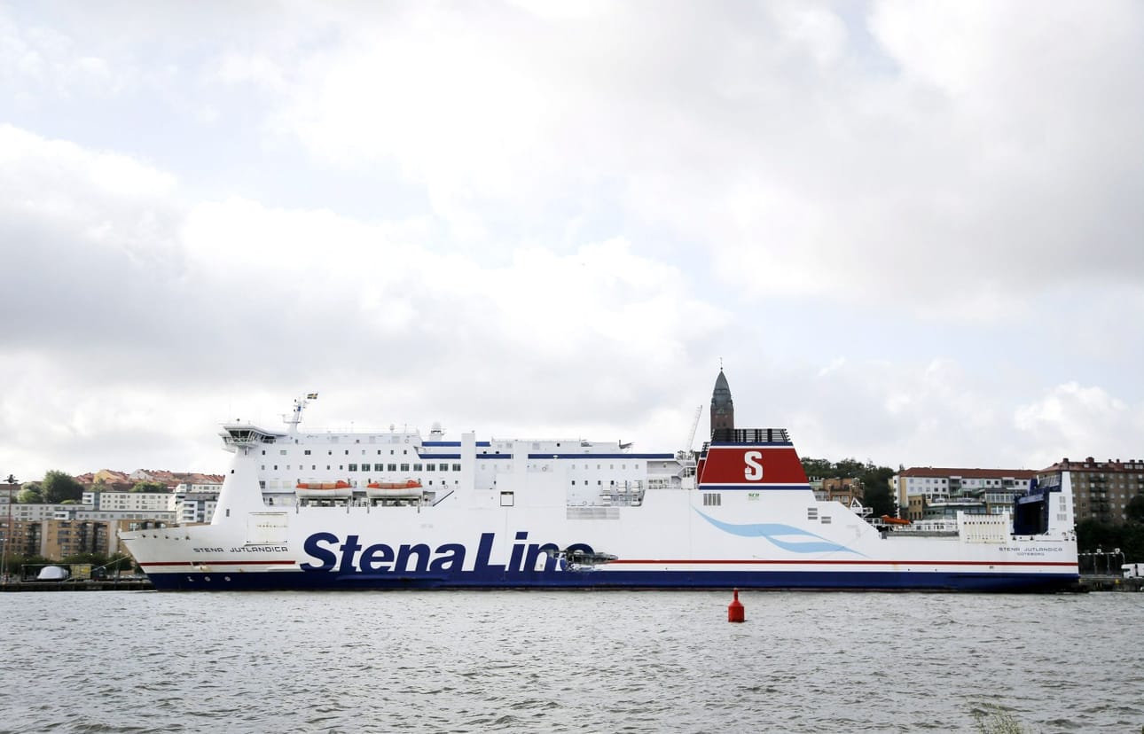 Lautta oli matkalla Puolasta Ruotsin Karlskronaan. Kuvassa Stena Linen toinen alus. LEHTIKUVA / AFP / TT
