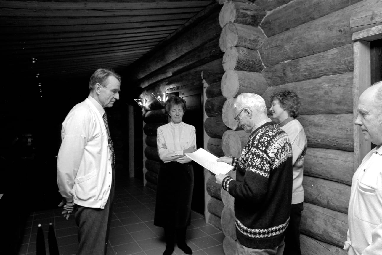 Koivistot, Rinne, Leskelä ja Kuosmanen Rukalla 1988.