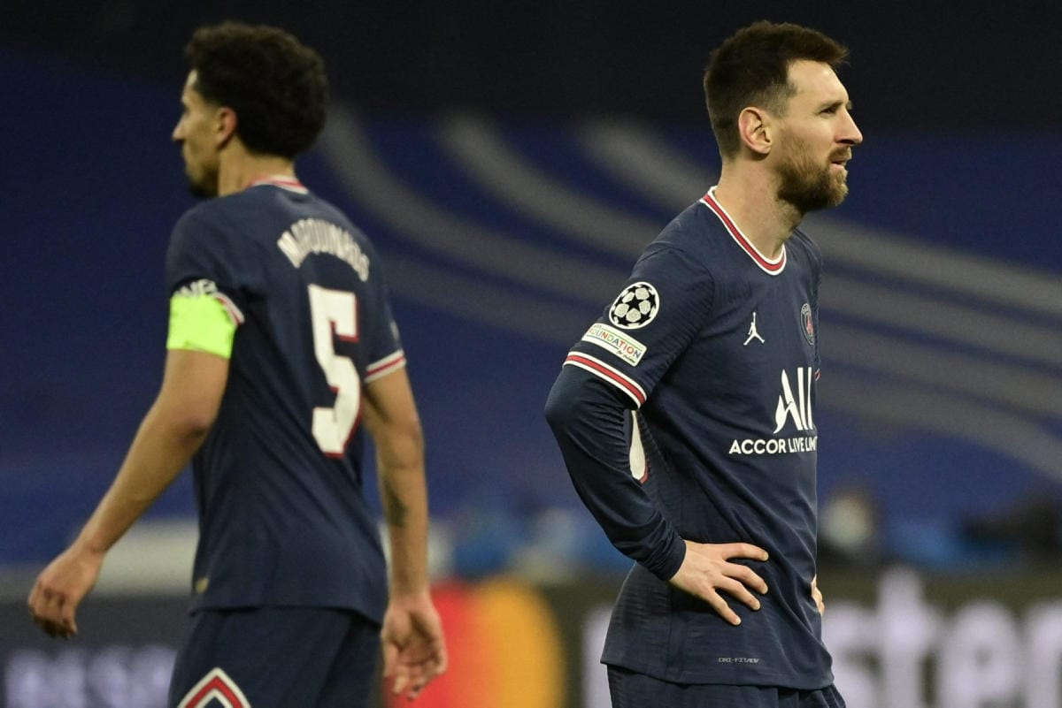 Supertähti Messin (oik.) ja PSG:n taival Mestarien liigassa on ohi. Lehtikuva/AFP