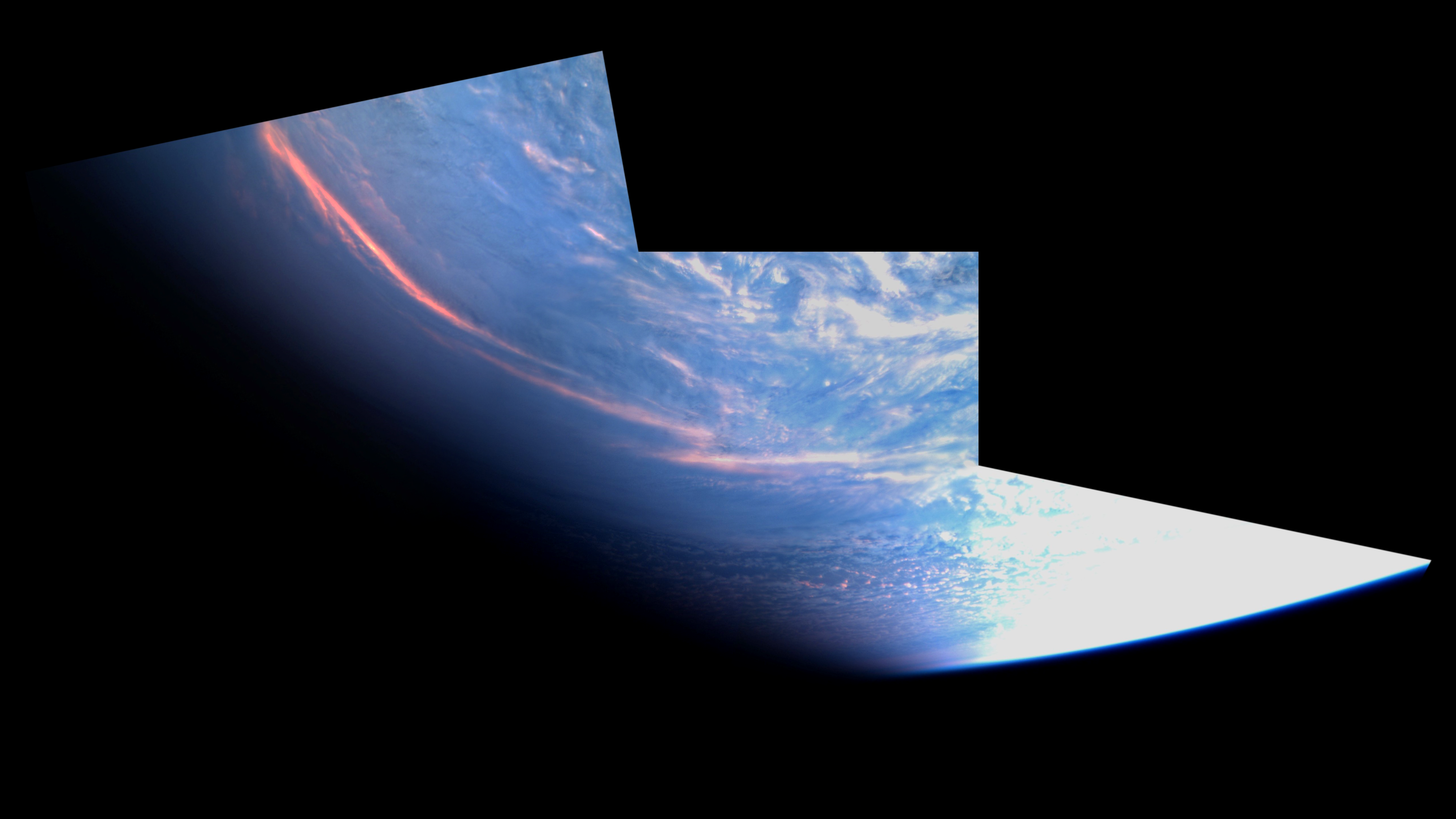 Satelliitin 9.12. ottamat kuvat on koottu kollaasiksi. Tähän mennessä havaintoja on tehty satelliitin kameralla. Kuvien laatu tulee vielä olennaisesti paranemaan tästä ensimmäisestä "virallisesta" kuvasta.