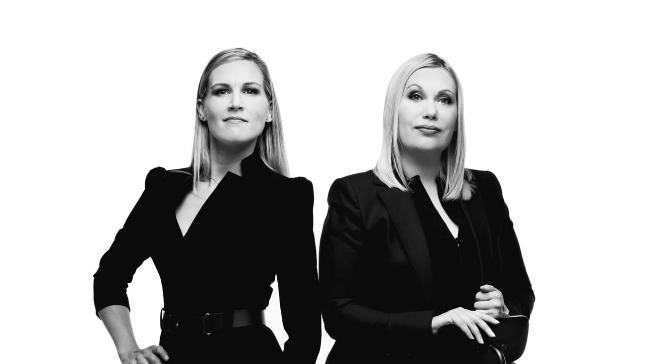 Sanna Ukkolalla (oik.) oli Ylessä Marja Sannikan kanssa yhteinen ajankohtainen keskusteluohjelma.