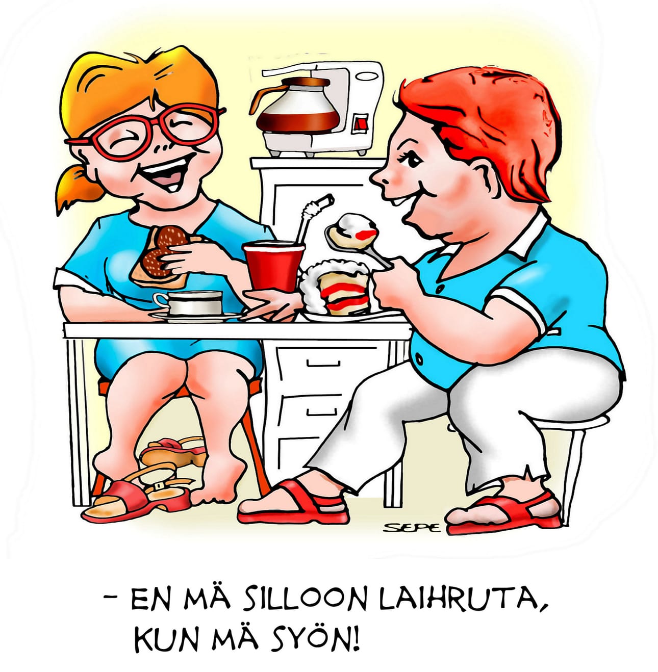 Laihdutus on yleinen aihe työpaikkojen kahvipöytäkeskusteluissa.