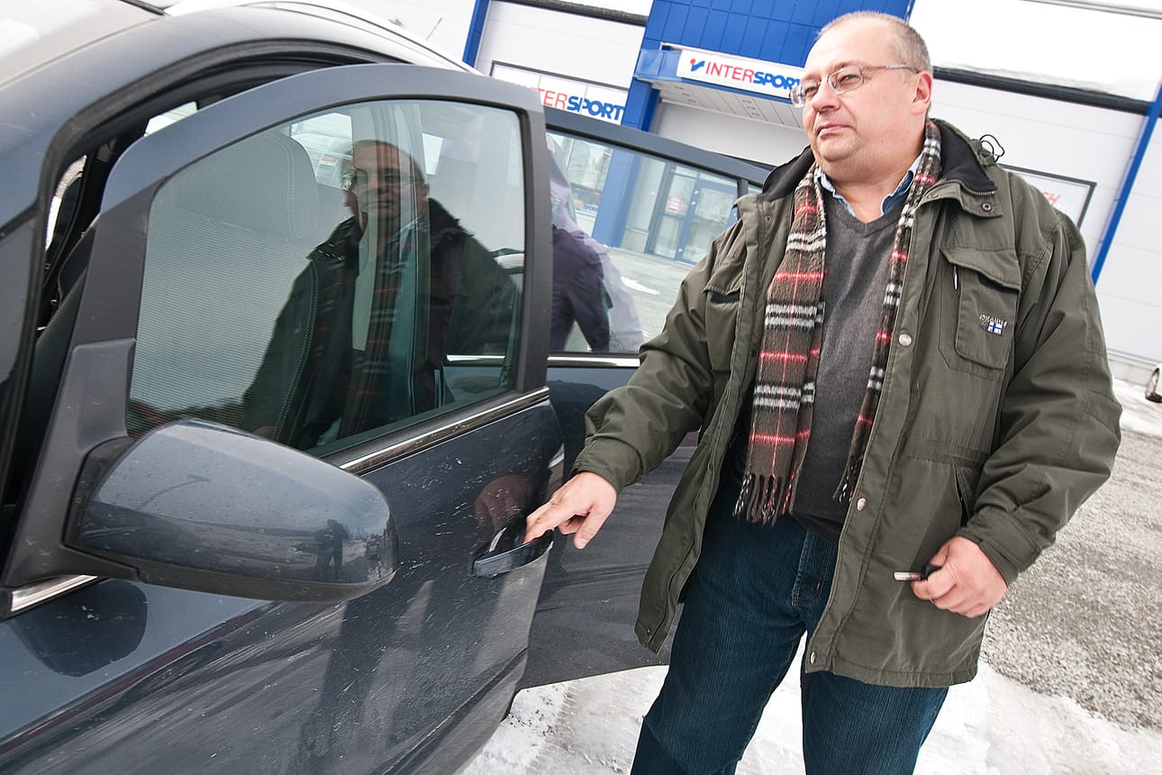Pääjärveläinen Vjatseslav oli käymässä Kuusamossa tiistaina ostoksilla.
