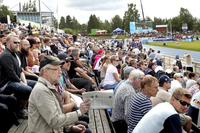 Seinäjoen Kalevan kisat onnistuivat hyvin heinäkuussa. Kisoissa oli yli 21 000 katsojaa. KUVA: HEIKKI HAKANEN