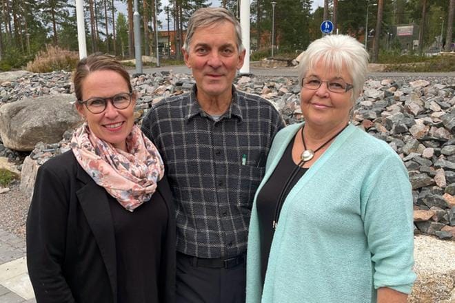 Ähtärissä keskustalaiset Sirpa Leinonen, Kauko Kantola ja Irma Kuoppala ovat ehdolla kunnallisiin johtotehtäviin. KUVA: MIKKO SAVOLA