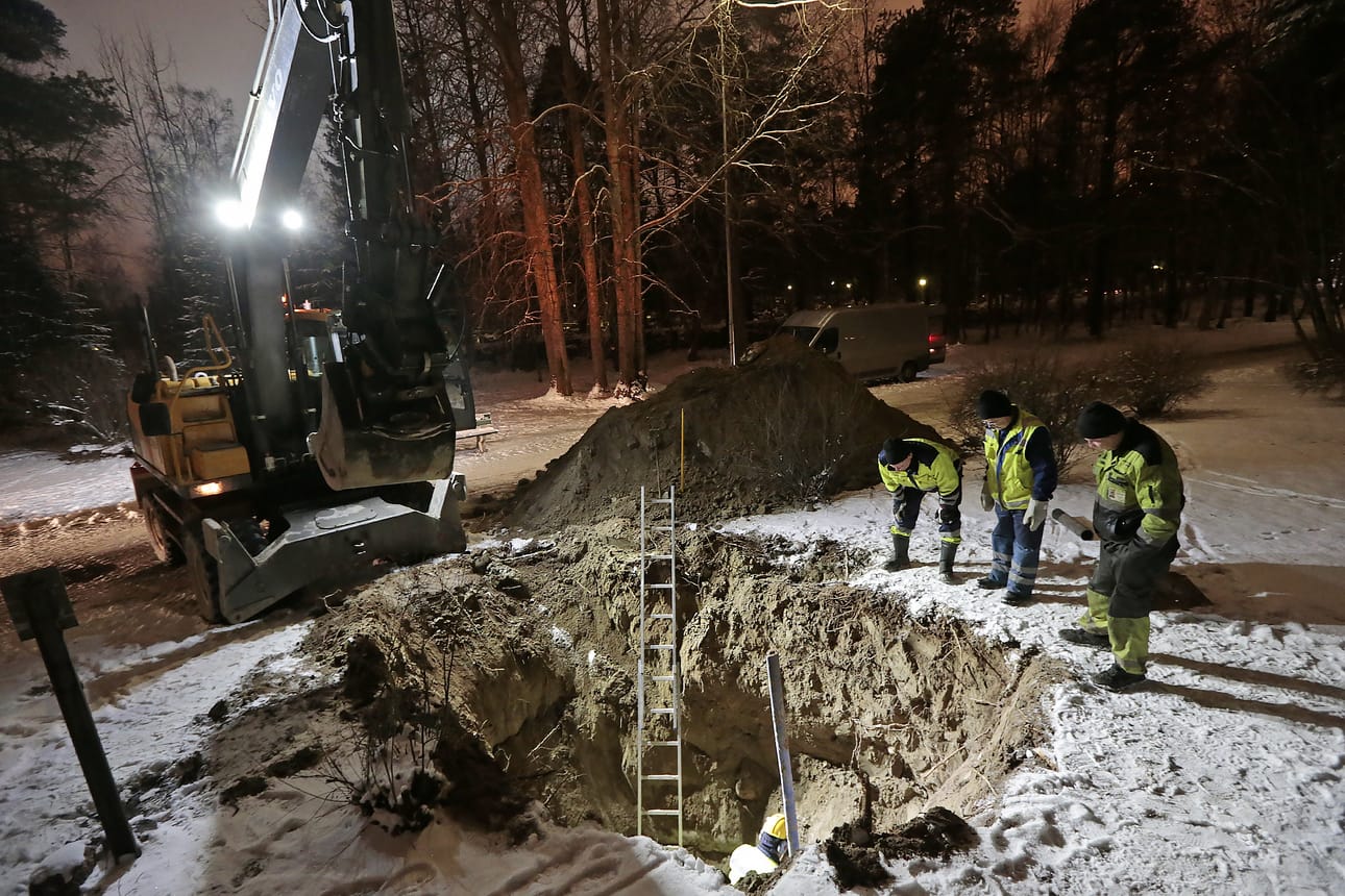 Putkirikko havaittiin Intiössä lauantaina.