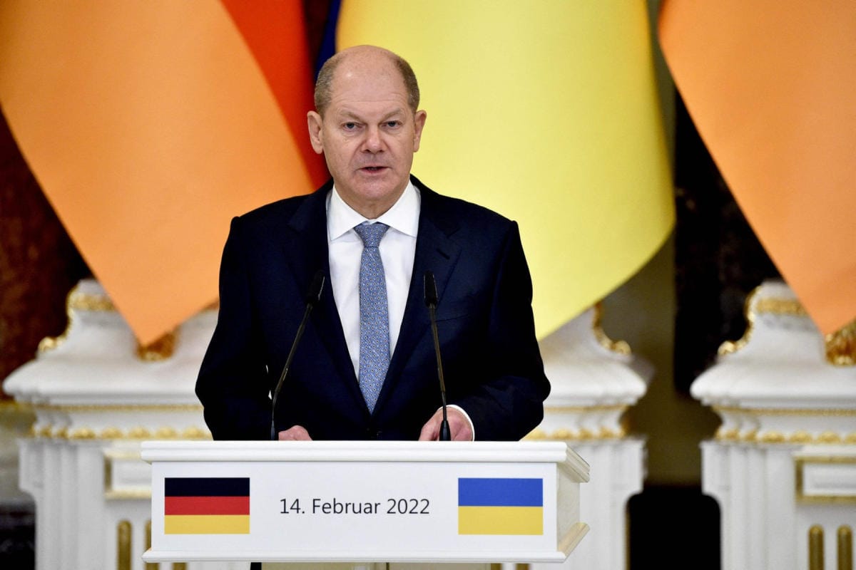 Saksan liittokansleri Olaf Scholz vierailee tänään Moskovassa. LEHTIKUVA/AFP