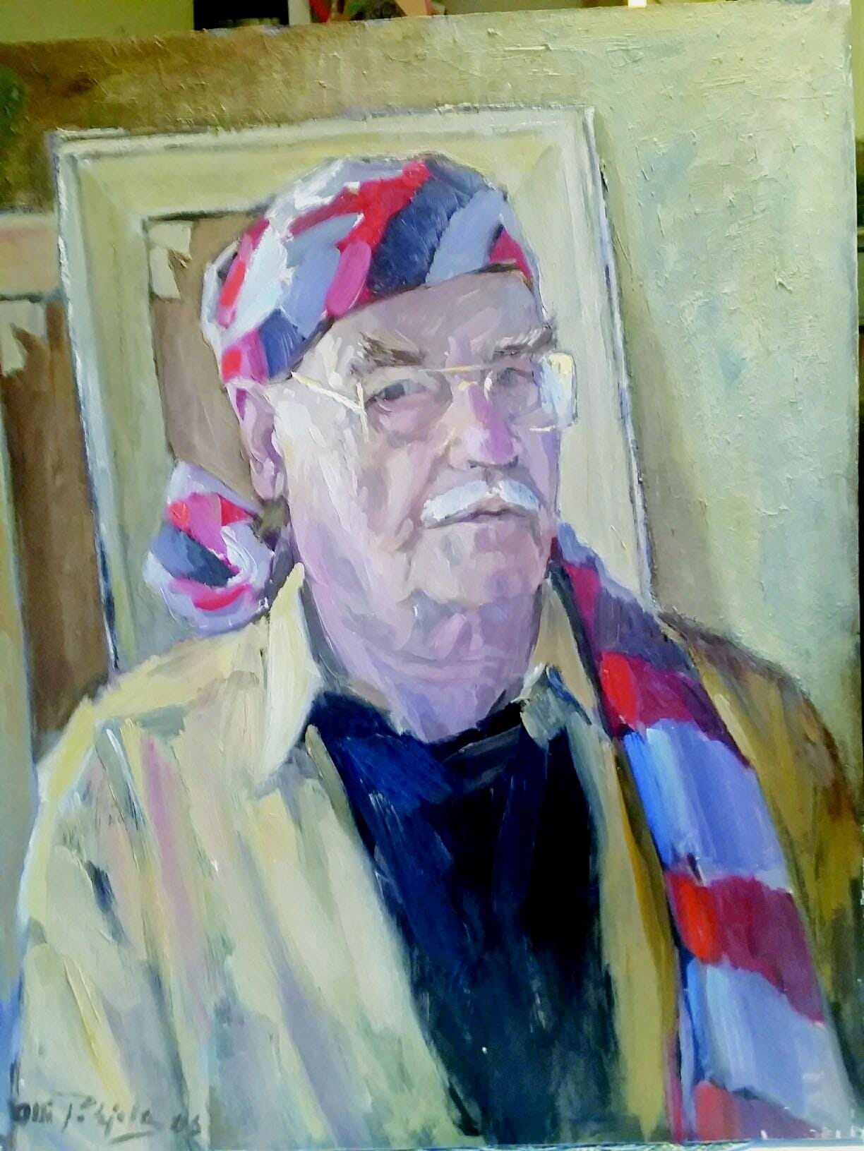 Olli Pohjolan maalaama omakuva.