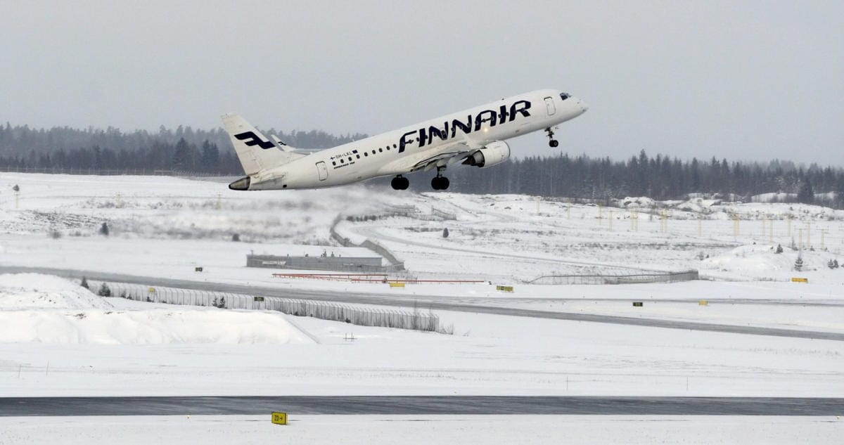 Finnairin lomautukset voivat koskea 90–220 lentäjää ja 150–450 matkustamohenkilökunnan jäsentä. LEHTIKUVA / VESA MOILANEN