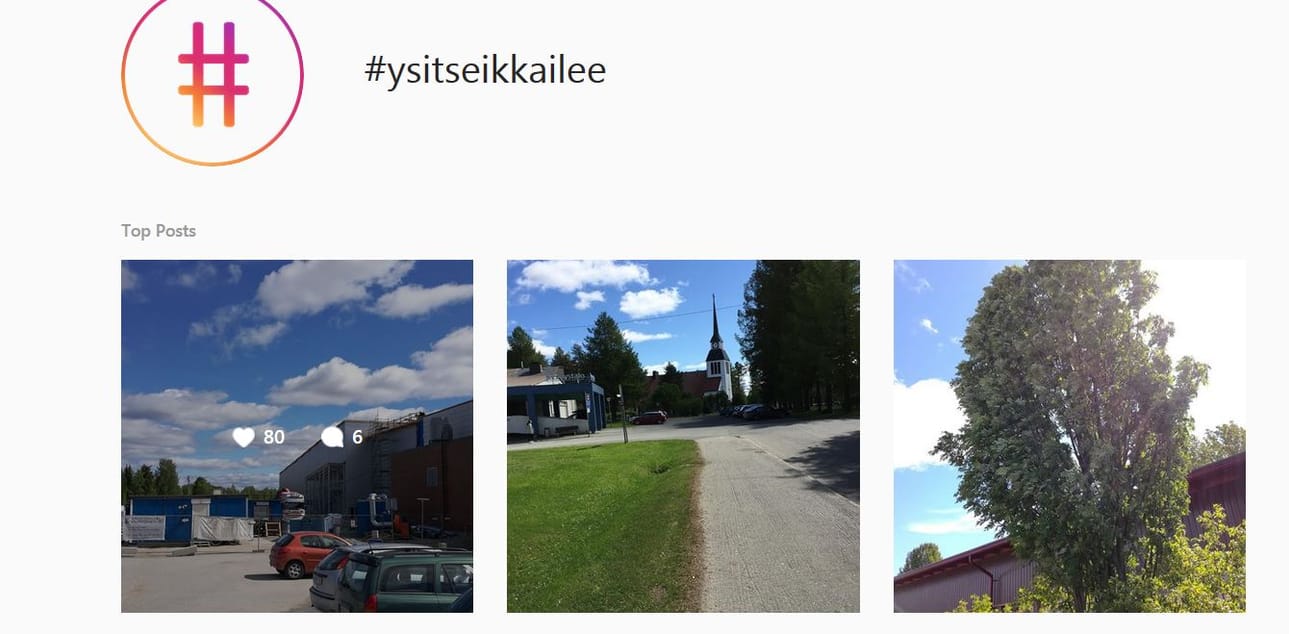 Sosiaalinen media mahdollistaa myös ympäristöstä kertomisen.
