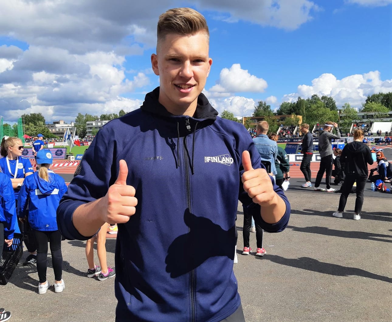 Ilmajoen Kisailijoiden Rami Kankaanpää otti sunnuntaina Kalevan kisoissa kiekkohopeaa. Mitali oli hänen ensimmäisensä Kalevan kisoissa.