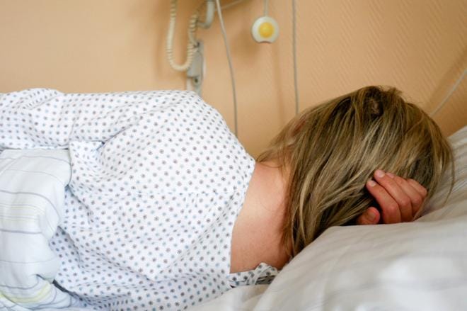 Prenzlaun sairaalassa Saksan puolella abortin kävi teettämässä Juztyna-nimellä esiintyvä kolmen lapsen äiti. Se pitää tehdä salaa. KUVA: Yle Kuvapalvelu