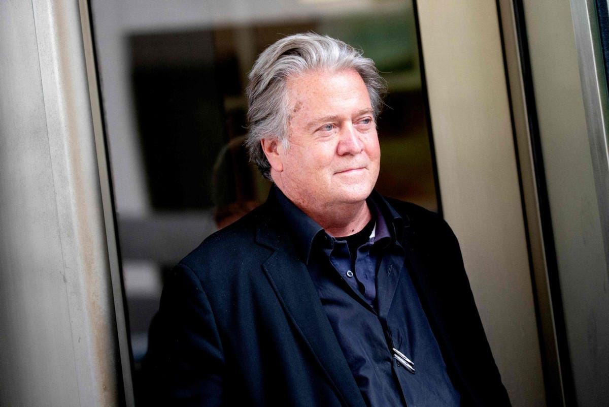 Steve Bannon oli kuukausien ajan kieltäytynyt todistamasta komitean edessä, mutta tässä kuussa hän pyörsi päänsä. LEHTIKUVA / AFP