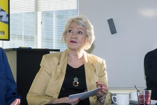 Entisen peruspalvelu- ja sosiaali- ja terveysministerin Liisa Hyssälän mukaan isojen yhteiskunnallisten uudistusten läpivienti vaatii luottamusta. KUVA: Kimmo Penttinen