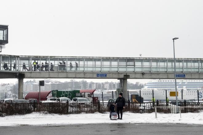 Helsingin satama Katajanokalla. Kuva: Kimmo Penttinen