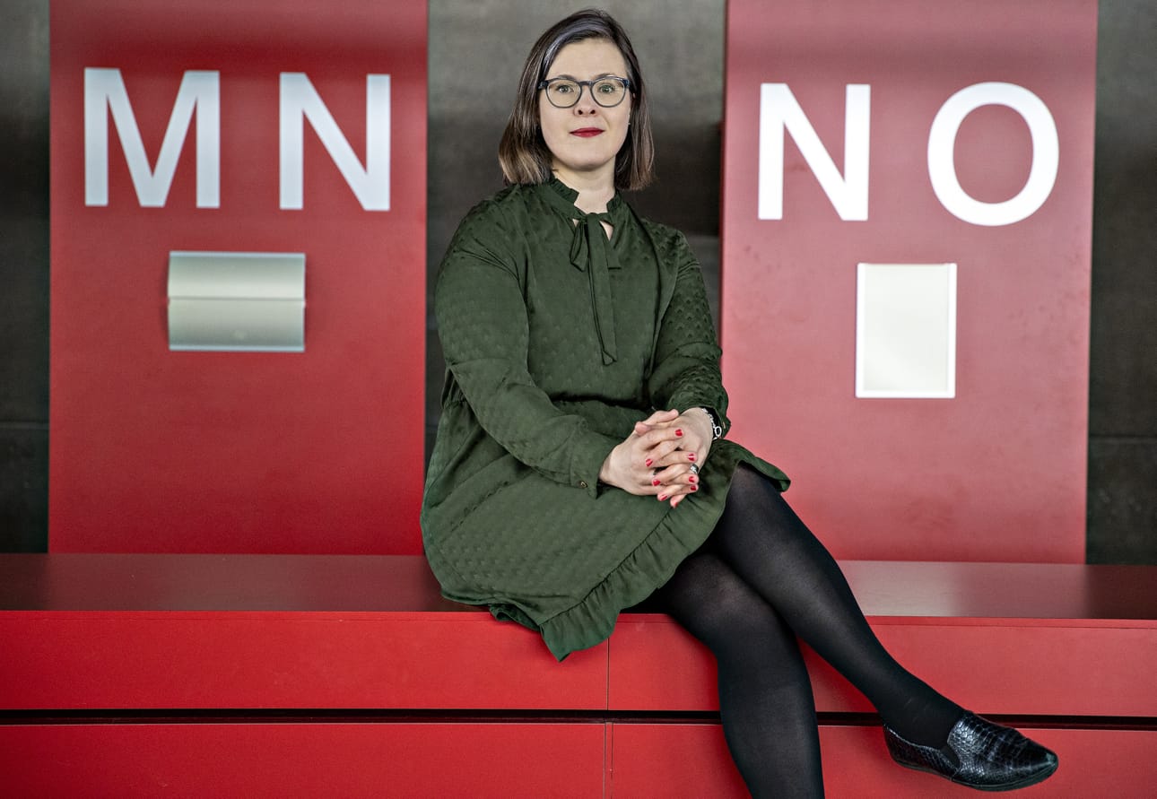 Oulun teatterin toimitusjohtaja Anu-Maarit Moilanen vetää PikiTalkia yhdessä kaupungin viestintäjohtaja Mikko Salmen kanssa.