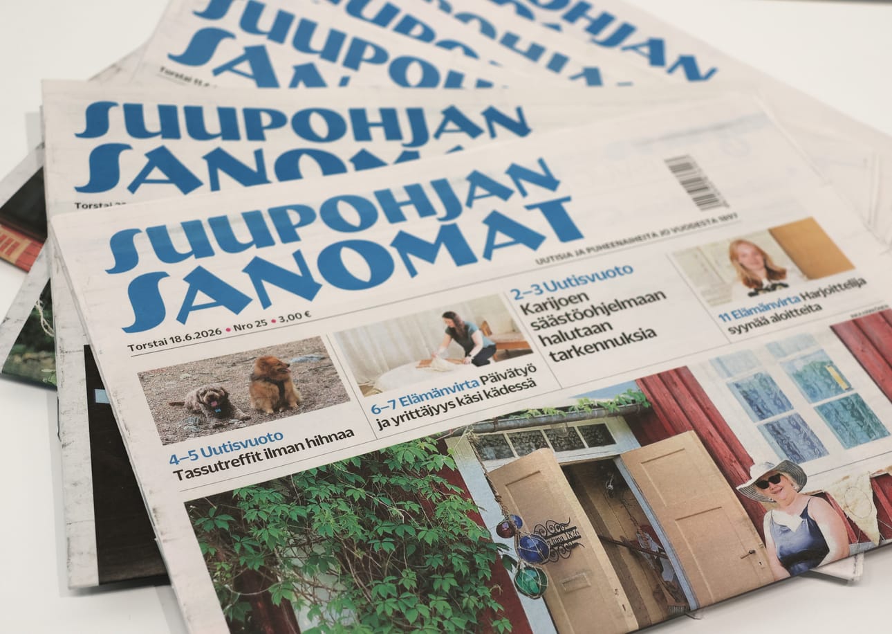 Suupohjan sanomien jakelu muuttuu elokuussa. Lehti kopsahtaa jatkossa postilaatikkoon jo aamun varhaisjakelussa Kristiinassa, Isojoelle ja Karijoella.