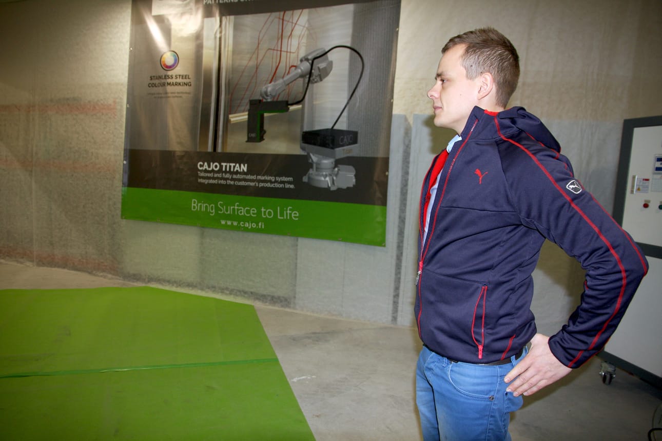 Kasvuohjelmaan valittuja yrityksiä sparrataan ensi kuussa Oulussa. Yksi mukaan valituista yrityksistä on Kempeleessä pääkonttoriaan pitävä Cajo Tecnologies Oy. Kuvassa toimitusjohtaja Niko Karsikas.