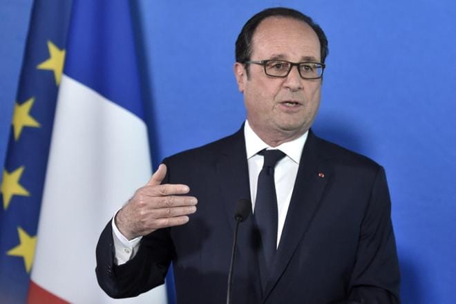 Ranskan presidentin François Hollanden valta on suuri erityisesti turvallisuuden ja ulkopolitiikan saralla. KUVA: Stephane de Sakutin/EPA