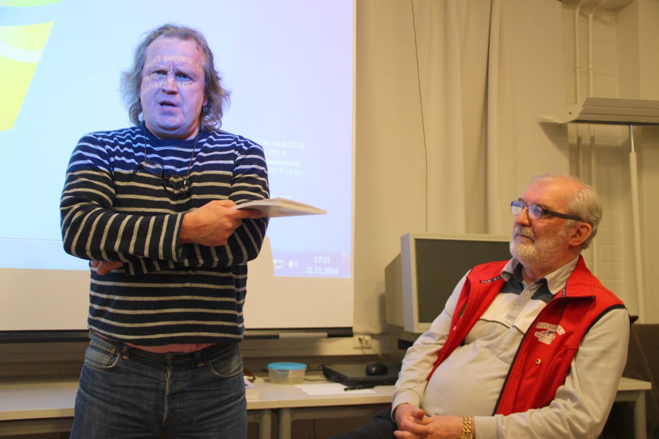 Kirjan tekijät Jussi Eskola ja Tapio Räisänen.