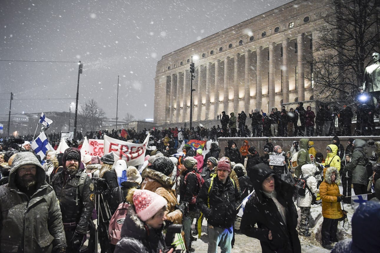 Convoy-mielenosoituksella vastustettiin muun muassa koronarajoituksia ja polttoaineiden hinnankorotuksia.